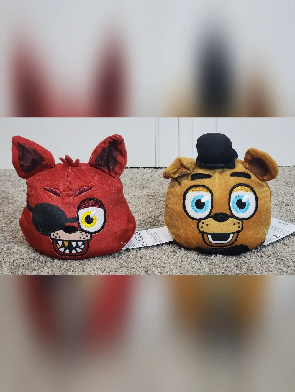 Five Nights At Freddy's Plush Lot, Nightmare Freddy/Bonnie, Reversible FNAF Set